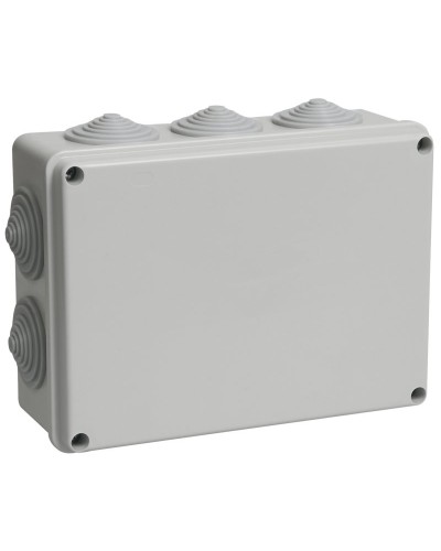 Коробка распаячная КМ41243 190х140х70 открытой проводки IP44 10 гермовводов серая (UKO11-190-140-070-K41-44). Коробка распаячная безгалогенная (HF). IEK в Реутове