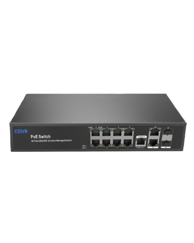 KN-SW802SFP/M2. Коммутатор с питанием по PoE. KENO в Реутове