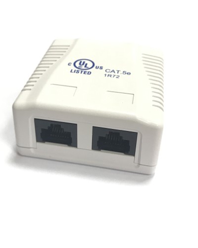 RJ-45-2 (8P8C) CAT5e, 2 выхода (LISTED) компьютерная розетка: Розетка компьютерная 2 выхода в Реутове