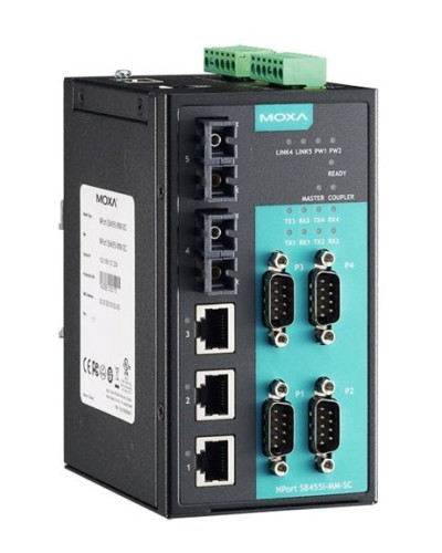 NPort S8455I-SS-SC. 4-портовый преобразователь. MOXA в Реутове