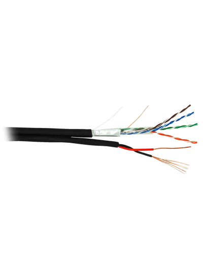 F/UTP 4pair, Cat5e, Out, PVC+PWR (EC-UF004-5E-PC075-PE-BK). Кабель «витая пара» (LAN) для структурированных систем связи. NETLAN в Реутове