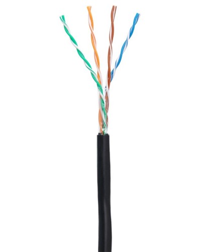 U/UTP 4pair, Cat5e, Out, PE (EC-UU004-5E-PE-BK-1). Кабель «витая пара» (LAN) для структурированных систем связи. NETLAN в Реутове
