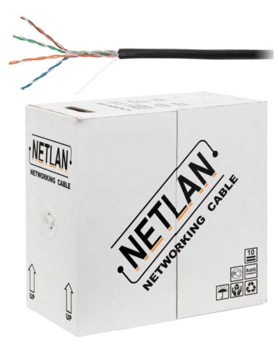 U/UTP 4pair, Cat5e, Out, PE, CCA (CCA-UU004-5E-PE-BK) . Кабель «витая пара» (LAN) для структурированных систем связи. NETLAN в Реутове