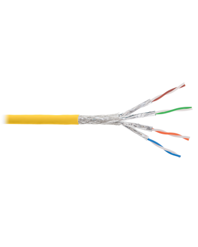 S/FTP, 4pair, Cat7a, Solid, In, LSZH (NKL 4375C-YL). Кабель «витая пара» (LAN) для структурированных систем связи. NIKOLAN в Реутове