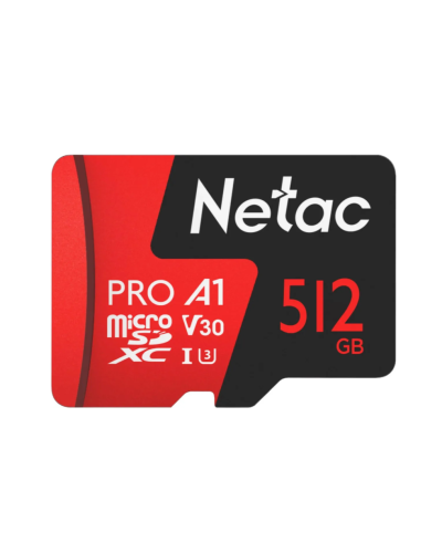 NT02P500PRO-512G-R. Карта памяти microSDXC, 512 ГБ, Class 10. Netac в Реутове