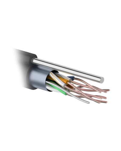 F/UTP 4PR 24AWG CAT5e 305м OUTDOOR+ТРОС*1. PROCONNECT (01-0155). Кабель «витая пара» (LAN) для структурированных систем связи. PROCONNECT в Реутове