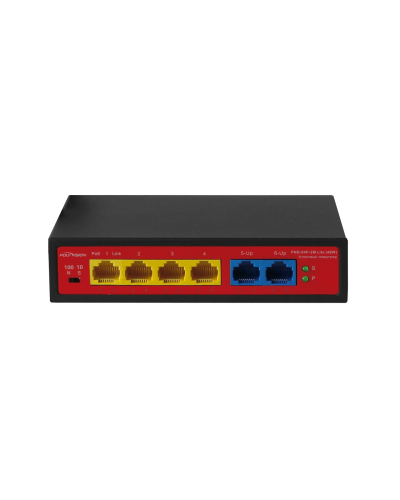 PND-04P-2M Lite (48W). Коммутатор неуправляемый 6-портовый с функцией PoE. Polyvision в Реутове