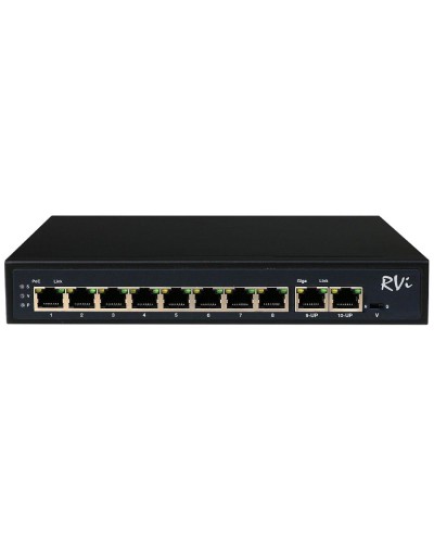 RVi-1NS08F-2T (1G). Коммутатор с питанием по PoE. RVi в Реутове