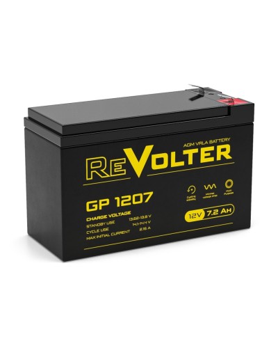 Revolter GP 1207. Аккумулятор автомобильный герметичный свинцово-кислотный. Revolter в Реутове