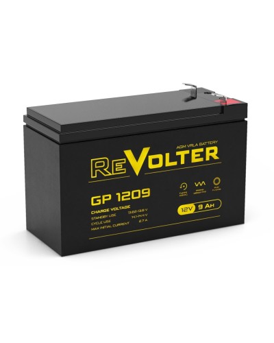 Revolter GP 1209. Аккумулятор автомобильный герметичный свинцово-кислотный. Revolter в Реутове