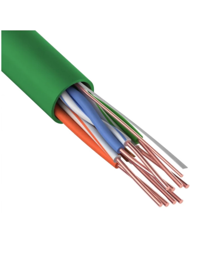 U/UTP, CAT 5e, нг(А)-LSLTx, 4х2х0,52мм, 24AWG, INDOOR, SOLID, зеленый, 305м REXANT (01-0061). Кабель «витая пара» (LAN) для структурированных систем связи. Rexant в Реутове