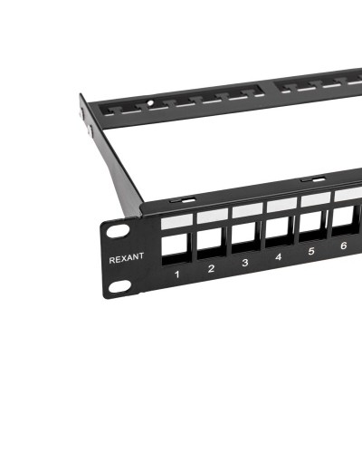 Панель коммутационная наборная 19", 1U, 24 порта, UTP REXANT PRO (02-0053): Патч-панель 19" в Реутове