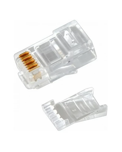 Разъем RJ-45(8P8C) под витую пару, UTP, CAT 6, с вставкой REXANT (05-1031). Разъем RJ-45. Rexant в Реутове