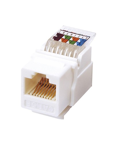 Модуль Keystone Jack RJ-45(8P8C), UTP, CAT 5e, тип 180 градусов, самозажимной, белый REXANT (03-1012): Модуль Keystone Jack в Реутове