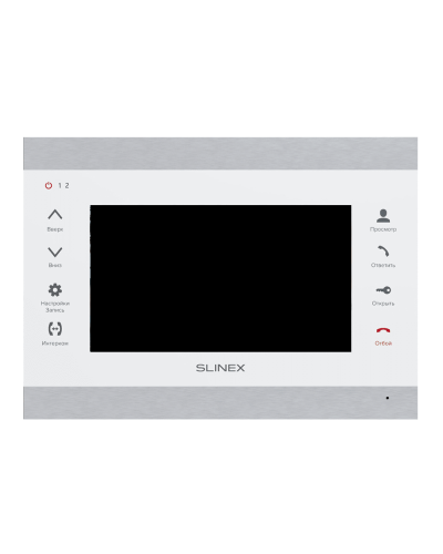 SL-07MHD (серебро+белый). Монитор домофона цветной с функцией «свободные руки». SLINEX в Реутове