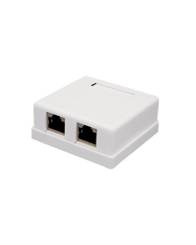 Розетка настенная RJ-45, 8P8C, Cat.6, 2 порта FTP (10-0353): Компьютерная розетка в Реутове