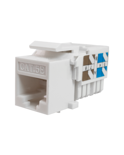 Модуль-вставка Keystone Кат5е, инстр.зад, белый UTP (10-0313): Вставка Keystone Jack RJ-45 в Реутове