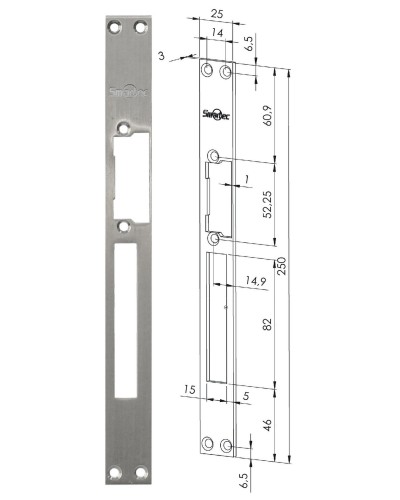 ST-SL502SP. Запорная планка длинная. Smartec в Реутове
