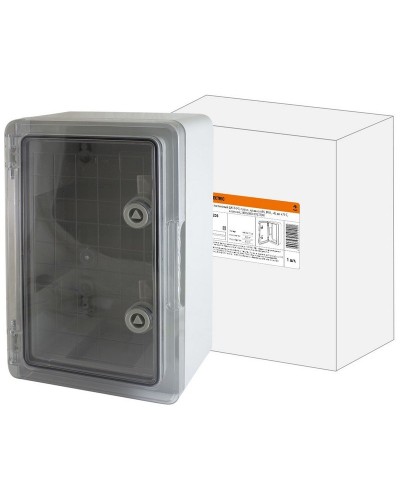ЩМП-0-3, прозрачная крышка ABS, IP65, 400x300x170. Бокс пластиковый антивандальный. TDM ЕLECTRIC в Реутове