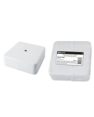Коробка КР 75х75х28 ОП белая, IP40 (SQ1401-0905). Распаячная коробка. TDM ЕLECTRIC в Реутове