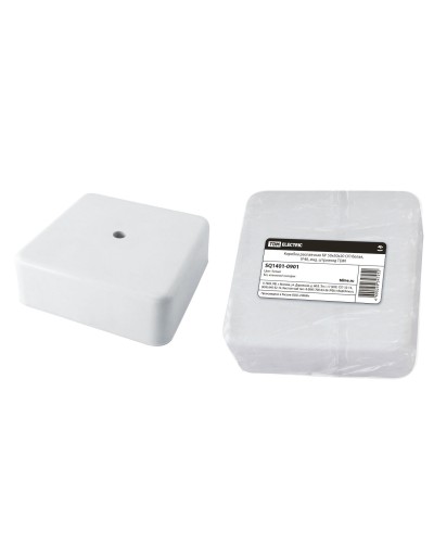 Коробка КР 50х50х20 ОП белая, IP40 (SQ1401-0901). Распаячная коробка. TDM ЕLECTRIC в Реутове
