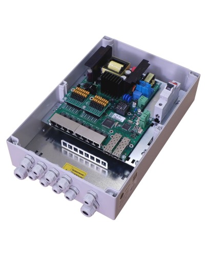 TFortis PSW-2G8F+. Коммутатор для подключения 8 камер. TFortis в Реутове