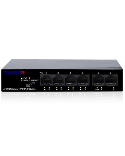 TR-NS1106-60-4POE. Коммутатор с PoE. Trassir в Реутове
