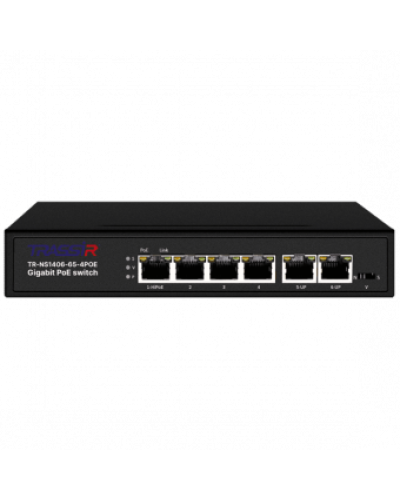 TR-NS1406-65-4POE. Коммутатор с PoE. Trassir в Реутове