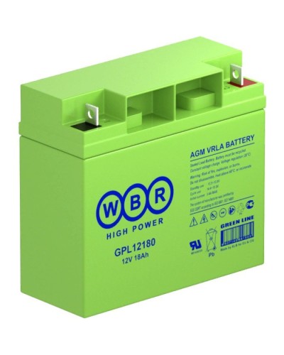 WBR GPL12180. Аккумулятор герметичный свинцово-кислотный. WBR в Реутове