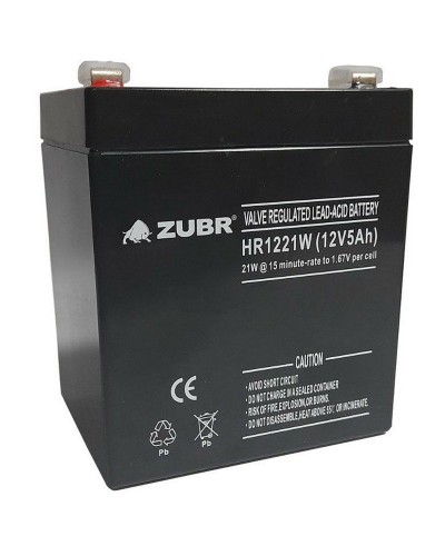 ZUBR HR 1221W (12V, 5Ah). Аккумулятор герметичный свинцово-кислотный. ZUBR в Реутове