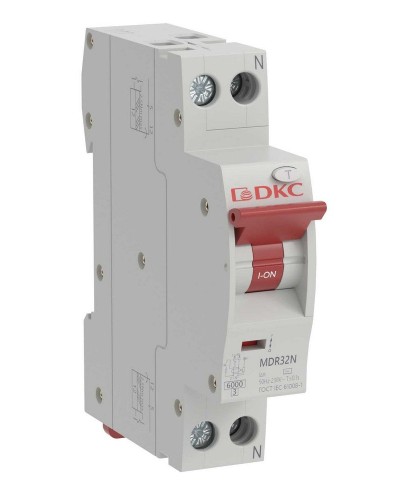 YON max MDR, 1P+N, 30mA, 25A, 6kA, А (MDR32N-1N2C25-A). Компактный автоматический выключатель дифференциального тока. ДКС в Реутове