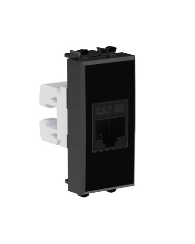 Розетка RJ-45, кат.5E, Avanti, 1 модуль, черный квадрат (4402661): Розетка компьютерная модульная в Реутове