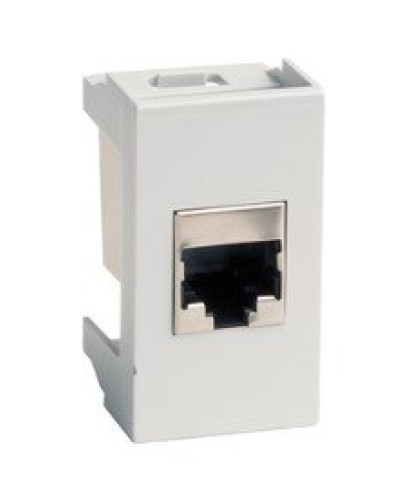 Розетка RJ-45 Viva 1 модуль серая (45138): Розетка компьютерная с одним разъёмом в Реутове