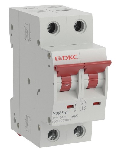 YON max MD63S 2P 20А 4,5кА C (MD63S-2PC20). Автоматический выключатель. ДКС в Реутове