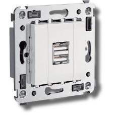 Розетка USB в стену Avanti белое облако (4400543). Розетка USB. ДКС