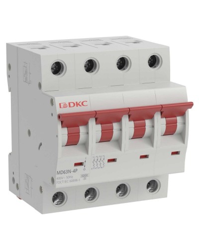 YON max MD63N 4P 50А 6кА C (MD63N-4PC50). Автоматический выключатель. ДКС в Реутове