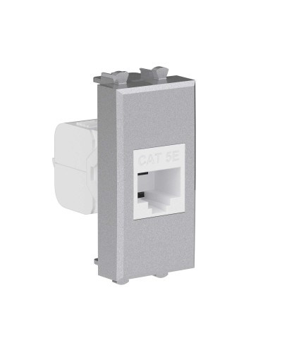 Розетка RJ-45, кат.5E, Avanti, 1 модуль, закаленная сталь (4404661): Розетка компьютерная модульная в Реутове