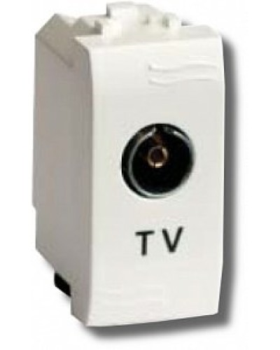 Розетка TV Brava универсальная 1 модуль слоновая кость (75721S): Розетка TV в Реутове