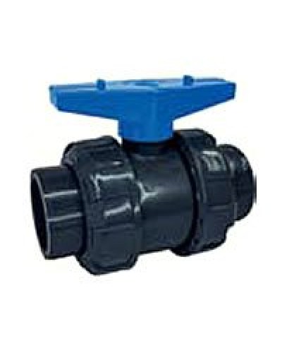 Ecoplast кран шаровый d25 (уплотнение TPV, остальное EPDM) с муфтовым окончанием (49447). Кран шаровый. Экопласт в Реутове