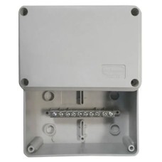 Коробка (КУП) JBS100 100х100х55, 6 вых, IP55 (44007KP): Коробка уравнивания потенциалов (КУП), 6х9мм, 8 зажимов