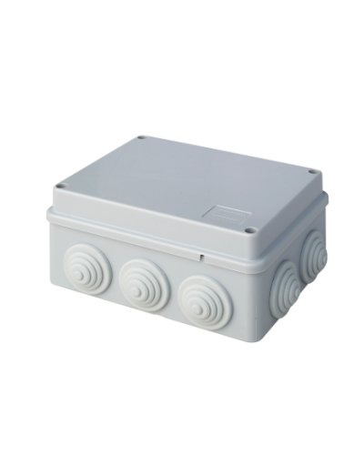 Коробка JBS150 150х110х70, 10 вых., 8P (0,15...2,5мм²) серая (43019HF-GR). Коробка монтажная, огнестойкая, без галогена. Экопласт в Реутове