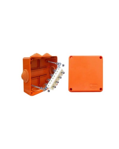 Коробка JBS100 100х100х55, 6 вых., 5P (0,15…4мм²) (43227HF). Коробка монтажная, огнестойкая, без галогена. Экопласт в Реутове
