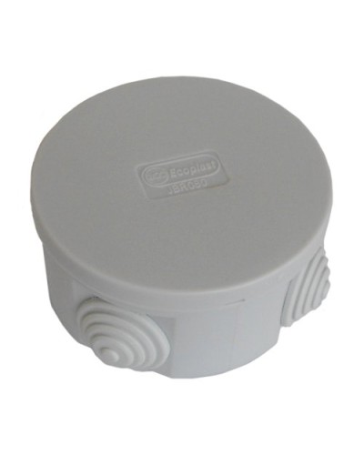 Коробка JBR080 D=80х40, 4 вых. IP44, серая (44005HF). Коробка монтажная, без галогена. Экопласт в Реутове