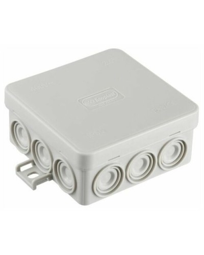 Коробка JBL085 85х85х38, 12 вых., 8P (0,15...2,5мм²) серая (43355HF-GR). Коробка монтажная, огнестойкая, без галогена. Экопласт в Реутове
