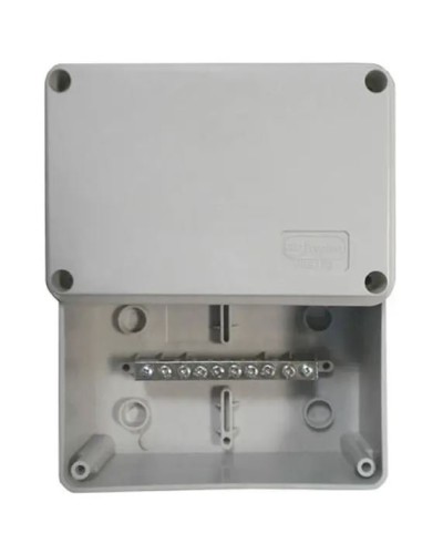 Коробка (КУП) JBS080 85х85х40, 6 вых, IP44 (44006KP): Коробка уравнивания потенциалов (КУП), 6х9мм, 8 зажимов в Реутове