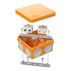 Коробка огнестойкая 80х80х40 (60-0210-FR10.0-4). Коробка огнестойкая для открытой установки. Промрукав