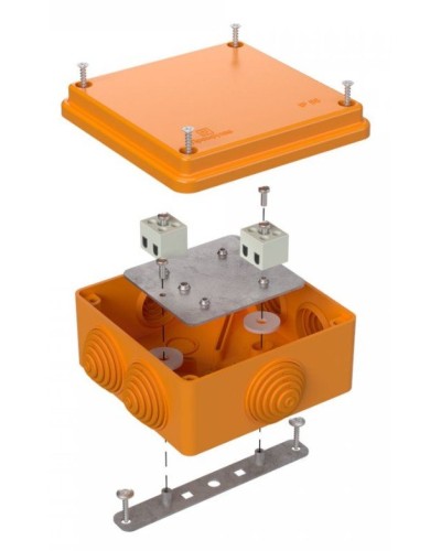 Коробка огнестойкая 100х100х50 (40-0300-FR6.0-4). Коробка огнестойкая для открытой установки. Промрукав в Реутове