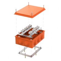 Коробка огнестойкая 200х150х75 для о/п (40-0320-FR6.0-4-12-Р). Коробка огнестойкая для открытой установки. Промрукав