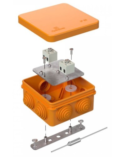 Коробка огнестойкая 80х80х40 (40-0210-FR1.5-4-П). Коробка огнестойкая для открытой установки. Промрукав в Реутове