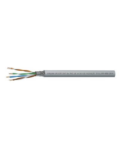 СПЕЦЛАН SF/UTP Cat 5e PVC LSнг(А)-LS 4х2х0,52. Кабель «витая пара» (LAN) для структурированных систем связи. Спецкабель в Реутове